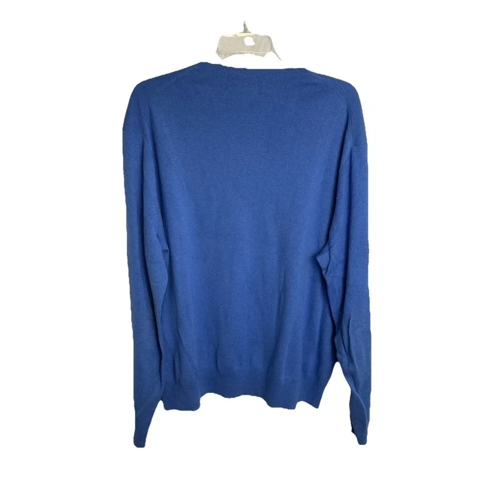 Polo Ralph Lauren 100% Pima Cotton V-Neck Summer Sweater Pullover XL Preppy